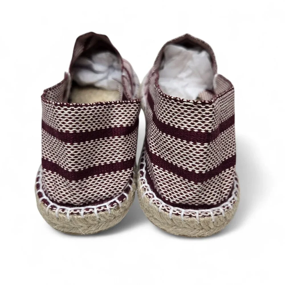 Alpargatus Espadrille Flats Women's Striped Handmade Resort‎ Rope Slip On 9.5